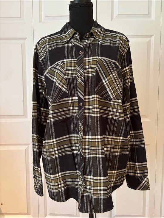 Natural Reflections Tops - Natural Reflections Plaid Button Down Shirt
